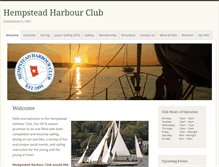 Tablet Screenshot of hempsteadharbourclub.com